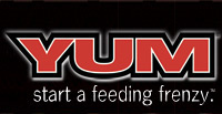 logo of Yum Baits, sponsor for lakehamiltonbassnwolves.com fishing team